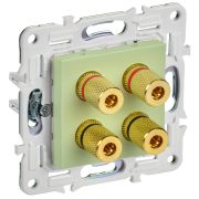 IEK SKANDY Мятный Аудиорозетка 4-ая SK-A01G.