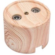 BIRONI Лизетта Пластик Карельская сосна Розетка R/TV-SAT проходная