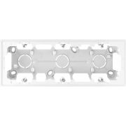 Simon 24 Белая Коробка монтажная для накладного монтажа на 3 модуля