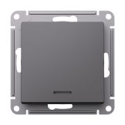 Systeme Electric AtlasDesign Базальт Переключатель 1-клавишный с подсветкой, сх.6а, 10АХ, механизм