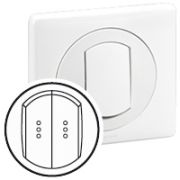 Legrand Celiane Бел Клавиша 2-ая с подсветкой IP44 (мех 067001/31)  067804