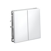 Systeme Electric ArtGallery Белый Выключатель 2-клавишный кнопочный, сх.2, 10А, механизм