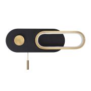 Arte Lamp A2602AP-10BK LUCAS Бра с выкл, черный/золото/металл/акрил