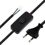 Rexant Шнур с выключателем 1,8м  для бра черный 11-1134