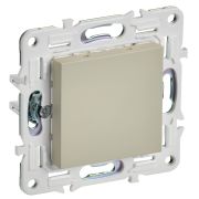 IEK SKANDY Бежевый Заглушка с суппортом SK-C01B.