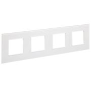 IEK SKANDY Стекло Арктический белый Рамка 4-ая SK-F24W.