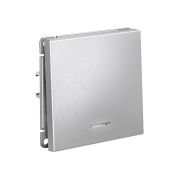 Systeme Electric ArtGallery Алюминий Выключатель 1-клавишный с подсветкой, сх.1а, 10АХ, механизм