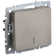 IEK BRITE BASE Шампань Выключ. 1-кл. прох. с инд. 10А ВС10-1-7-БрШ.