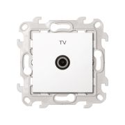 Simon 24 Белая Розетка TV оконечная