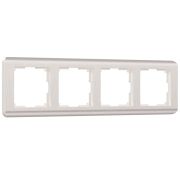 W0042113/ Рамка на 4 поста Stream (перламутровый)