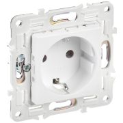 IEK SKANDY Арктический белый Розетка с/з без защитных шторок 16А SK-R05W.