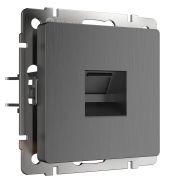W1181004/ Розетка Ethernet RJ-45 (графит рифленый)