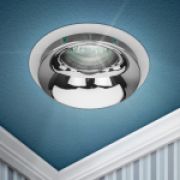 KL103 WH/CH Встраиваемый светильник декоративный ЭРА MR16 GU5.3 белый хром