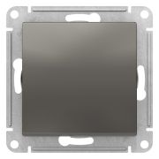 Systeme Electric AtlasDesign Сталь Выключатель 1-клавишный 2-полюсный, 10А, механизм