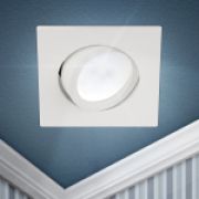 ЭРА KL87 WH Светильник алюминевый MR16/GU5.3,12V/220V, 50W белый Б0054352