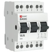 Трехпозиционный переключатель 3P 16А EKF Basic tps-3-16