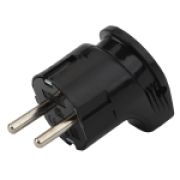 Вилка ЭРА Vx3-B с заземлением угловая 16A черная