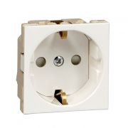 Systeme Electric Розетка В45 СУ с ЗК для каб. кан. бел. RAL9010