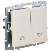 IEK BRITE BASE Бежевый Выключ. жалюзи 10А ВС10-1-5-БрКр.