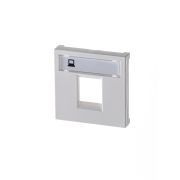 Накладка для 1-го суппорта/разъёма типа 2017... и/или 2018..., 2-модульная, серия Zenit альпийский белый