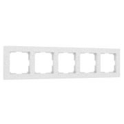 W0052401/ Рамка на 5 постов Hammer (белый)