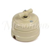 Ретро выключатель поворотный на 4 положения двухклавишный «МезонинЪ»  GE70401-02