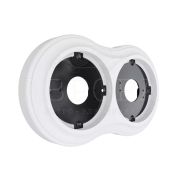 Рамка 2-местная дерево «Аврора» белый