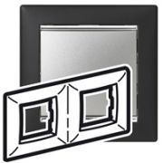 Legrand Valena Ноктюрн/Серебро Рамка 2-ая горизонт. 770392