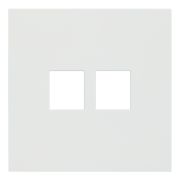 Лицевая панель для двойной информационной розетки белый матовый 35442 MW