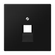 JUNG LS 990 Черный матовый Плата для одного модуля, фиксация винтом