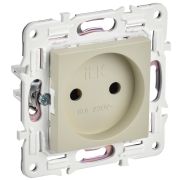 IEK SKANDY Бежевый Розетка б/з 10А SK-R02B.