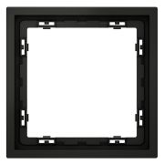 Рамка пластиковая VOLTUM S70 на 1 пост, (черный матовый)