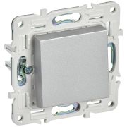 IEK SKANDY Серебряный Выключатель 1-клавишный 10А SK-V01S