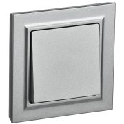 IEK BRITE Алюминий Выключатель 1-кл. 10А в сборе ВСР10-1-0-БрА.