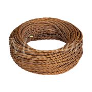 Провод витой монтажный 2*1,5 бронза Мезонинъ