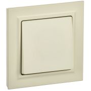 IEK BRITE Бежевый Выключ. 1-кл. 10А в сборе ВСР10-1-0-БрКр.