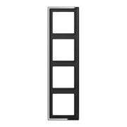 JUNG LS 990 Блестящий Хром Рамка 4-ая