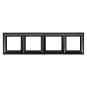 JUNG Eco Deco Рамка 4-поста термопласт черный матовый