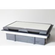 Лючек SPL на 8 розеток пластиковый серый 300008