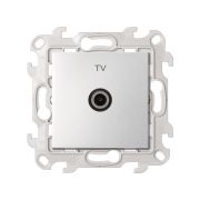 Simon 24 Алюминий Розетка TV оконечная