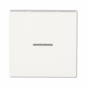 JUNG EcoProfi Белый Выключатель 1-клавишный с подсветкой (в сборе, без рамки)