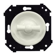 BIRONI Шедель Бриз Пластик Слоновая кость матовый Выключатель 1-кл (скрытый монтаж)