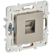 IEK SKANDY Шампань Розетка компьютерная RJ45 кат.6 SK-K02Sh.