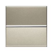 Механизм 1-клавишной кнопки с нормально-открытым контактом с клавишей без символа, 2-мо, шампань