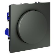 Светорегулятор встраиваемый VOLTUM S70 поворотно-нажимной 600 Вт, (титан)