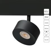 Arte Lamp A4771PL-1BK LINEA Магнитный трековый светильник LED