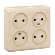 Этюд Крем Розетка 4-ая б/з без шторок наружная PA16-205K