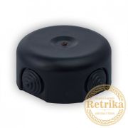 Распаечная коробка керамика матовый черный D-90