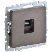 BRITE Розетка компютерная RJ45 кат.5E РК10-БрТБ темная бронза IEK