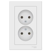 Systeme Electric AtlasDesign Лотос Розетка двойная б/з,16А, в сборе